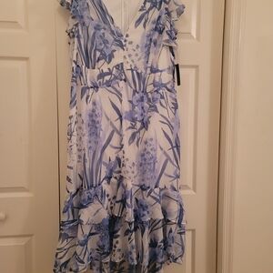 Tommy Hilfiger Blue Floral Midi Dress